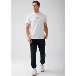 Biały T-shirt męski TW BASIC TSHIRT 180 M WHITE