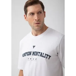 Biały T-shirt męskiTW BASIC TSHIRT OVERSIZE 182 M WHITE