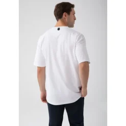 Biały T-shirt męskiTW BASIC TSHIRT OVERSIZE 182 M WHITE