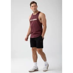 Bordowy tank top męski TW BASIC TANK TOP 181 M BURGUNDY