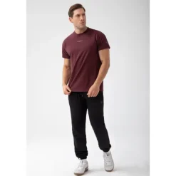 Bordowy T-shirt męski TW BASIC TSHIRT 182 M BURGUNDY