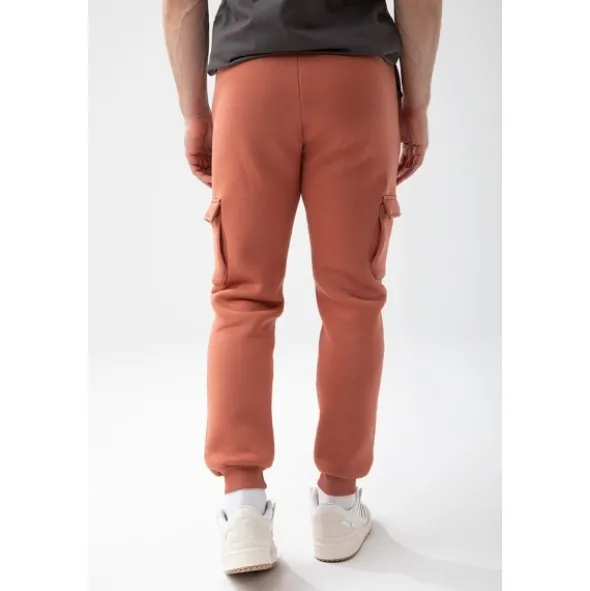 Brązowe spodnie męskie BASIC PANTS CARGO 150 T BROWN