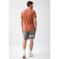 Brązowy T-shirt męski BASIC TSHIRT 150 T BROWN