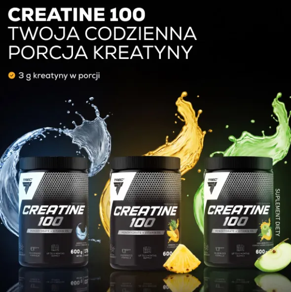 CREATINE 100 - monohydrat kreatyny z witaminą B6