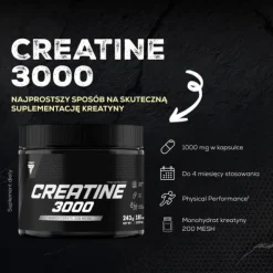 CREATINE 3000 - monohydrat kreatyny w kapsułkach