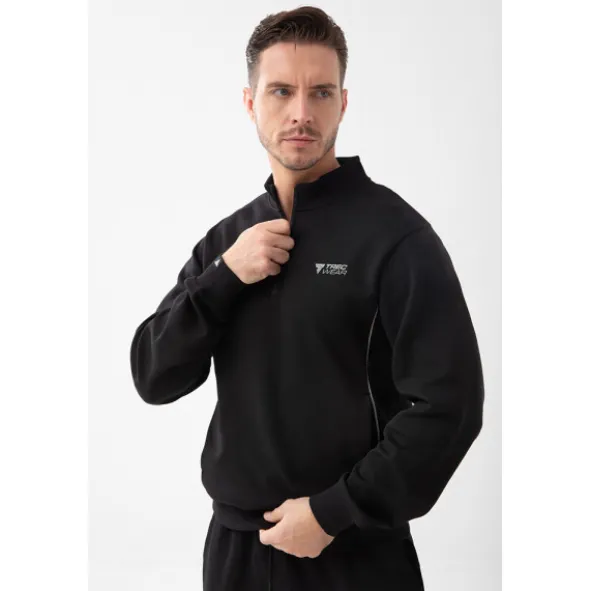Czarna bluza crownneck TW BASIC SWEATSHIRT 191 M BLACK