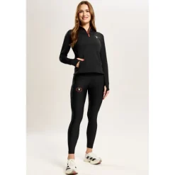 Czarna bluza damska outdoor TW ENDURANCE SWEATSHIRT 171 W TREC BLACK
