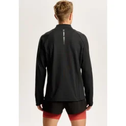 Czarna bluza męska outdoor TW ENDURANCE SWEATSHIRT 170 M TREC BLACK