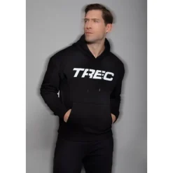Czarna bluza męska z kapturem TW BASIC HOODIE 185 M BLACK
