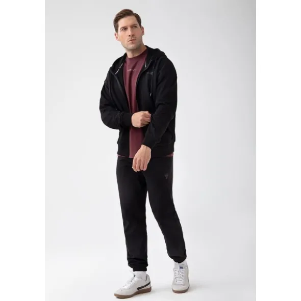 Czarna bluza rozpinana męska TW BASIC HOODIE ZIP 182 M BLACK