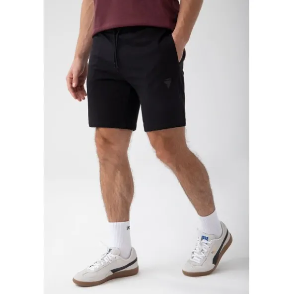 Czarne krótkie spodenki męskie TW BASIC SHORT PANTS 182 M BLACK