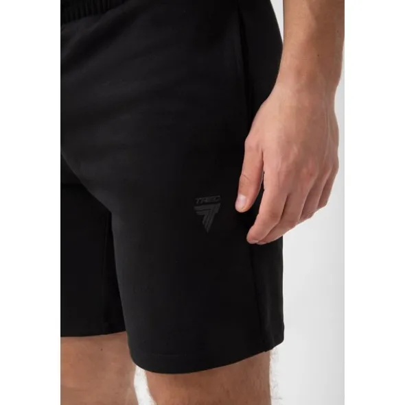 Czarne krótkie spodenki męskie TW BASIC SHORT PANTS 182 M BLACK