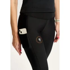 Czarne legginsy damskie Endurance TW ENDURANCE LEGGINGS 170 TREC BLACK
