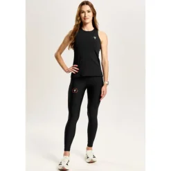 Czarne legginsy damskie Endurance TW ENDURANCE LEGGINGS 170 TREC BLACK