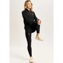 Czarne legginsy damskie Endurance TW ENDURANCE LEGGINGS 170 TREC BLACK