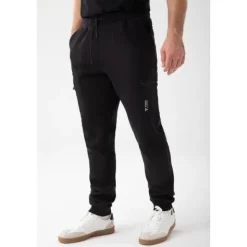 Czarne spodnie dresowe męskie TW BASIC PANTS 191 M BLACK