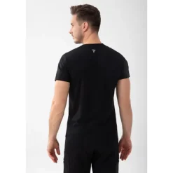 Czarny męski T-shirt slim fit TW BASIC TSHIRT 194 M BLACK