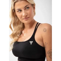 Czarny stanik sportowy TRECGIRL SPORT BRA 160 BLACK
