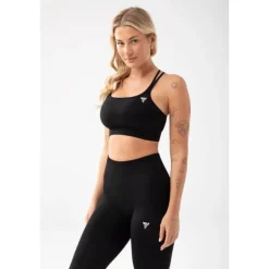 Czarny stanik sportowy TRECGIRL SPORT BRA 160 BLACK