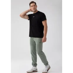 Czarny T-shirt męski TW BASIC TSHIRT 181 M BLACK