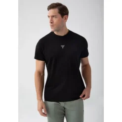 Czarny T-shirt męski TW BASIC TSHIRT 181 M BLACK