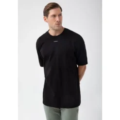 Czarny T-shirt męski TW BASIC TSHIRT OVERSIZE 181 M BLACK