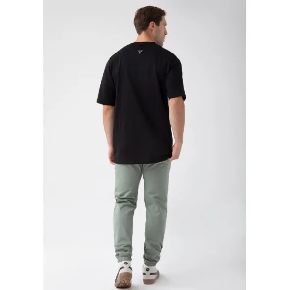 Czarny T-shirt męski TW BASIC TSHIRT OVERSIZE 181 M BLACK