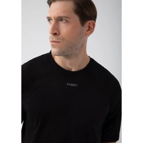 Czarny T-shirt męski TW BASIC TSHIRT OVERSIZE 181 M BLACK