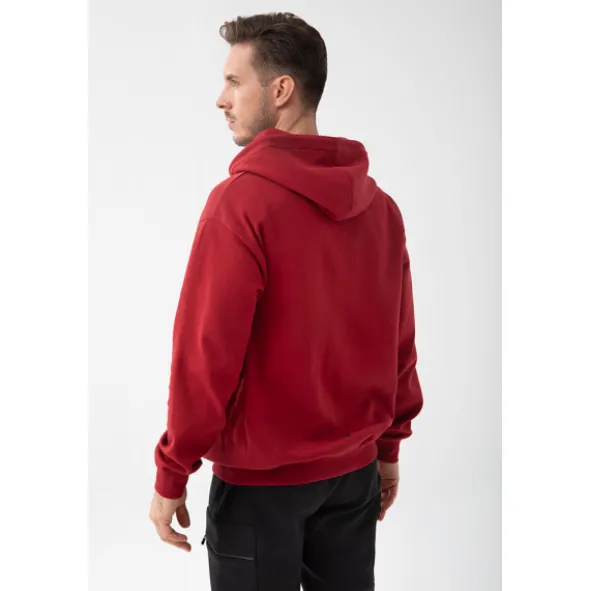 Czerwona bluza męska oversize TW BASIC HOODIE 194 M RED