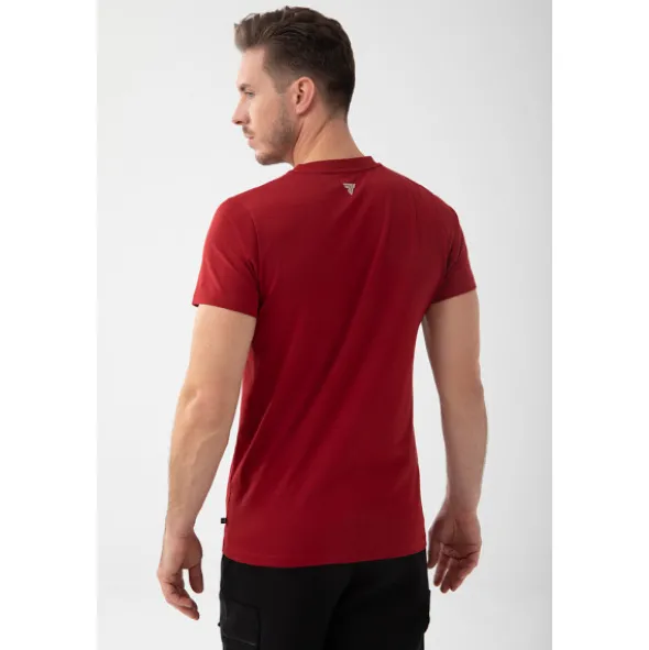Czerwony męski T-shirt slim fit TW BASIC TSHIRT 195 M RED