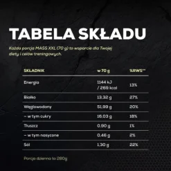 Gainer MASS XXL w proszku
