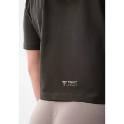 Grafitowy T-shirt damski TW BASIC TRECGIRL T-SHIRT 197 GRAPHITE