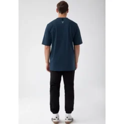 Granatowy T-shirt męski TW BASIC TSHIRT OVERSIZE 181 M NAVY