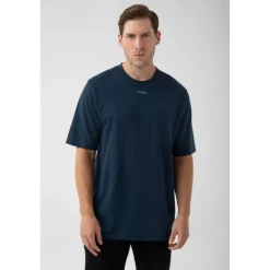 Granatowy T-shirt męski TW BASIC TSHIRT OVERSIZE 181 M NAVY