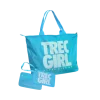 Neonowa błękitna torba sportowa TREC GIRL