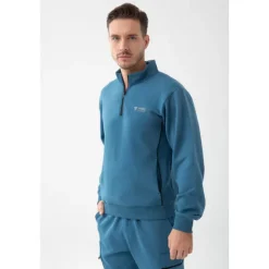 Niebieska bluza męska crownneck TW BASIC SWEATSHIRT 192 M BLUE