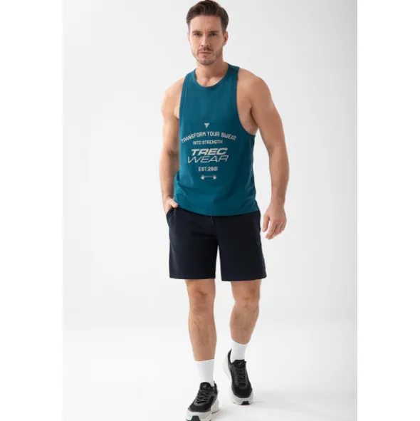 Niebieski tank top męski TW BASIC TANK TOP 194 M BLUE