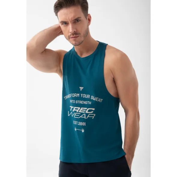Niebieski tank top męski TW BASIC TANK TOP 194 M BLUE