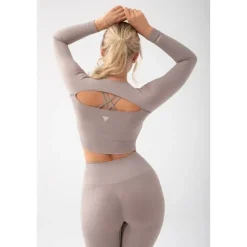 Szary top damski TRECGIRL SPORT LONGSLEEVE TOP 160 GREY