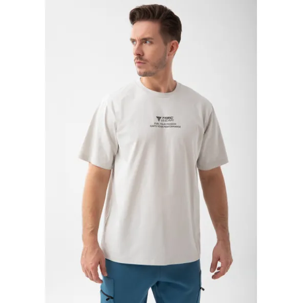 Szary T-shirt męski TW BASIC TSHIRT OVERSIZE 193 M GREY