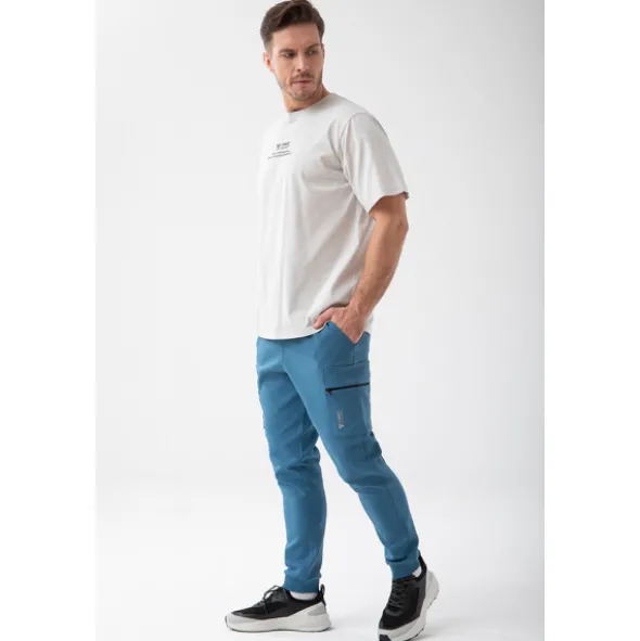 Szary T-shirt męski TW BASIC TSHIRT OVERSIZE 193 M GREY