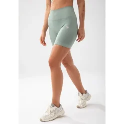 Szorty kolarki damskie w kolorze szałwiowej zieleni TRECGIRL SPORT SHORTS 160 GREEN