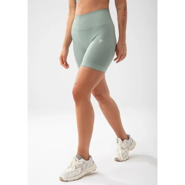 Szorty kolarki damskie w kolorze szałwiowej zieleni TRECGIRL SPORT SHORTS 160 GREEN