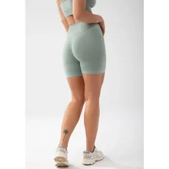 Szorty kolarki damskie w kolorze szałwiowej zieleni TRECGIRL SPORT SHORTS 160 GREEN