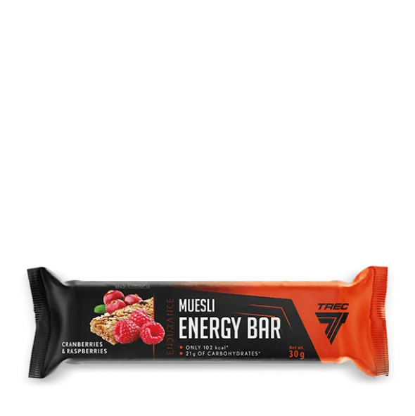 Zestaw 28 batonów energetycznych MUESLI ENERGY BAR CRANBERRIES & RASPBERRIES
