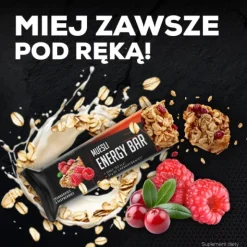 Zestaw 28 batonów energetycznych MUESLI ENERGY BAR CRANBERRIES & RASPBERRIES