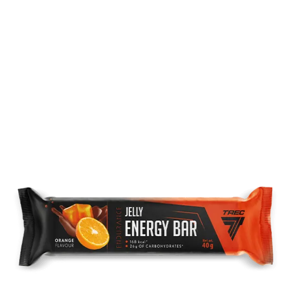Zestaw 32 batonów energetycznych z galaretką - JELLY ENERGY BAR ORANGE FLAVOUR