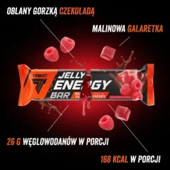 Zestaw 32 batonów energetycznych z galaretką - JELLY ENERGY BAR RASPBERRY FLAVOUR