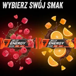 Zestaw 32 batonów energetycznych z galaretką - JELLY ENERGY BAR RASPBERRY FLAVOUR