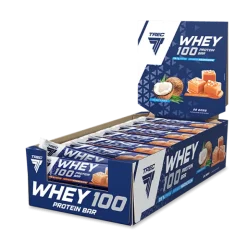 Zestaw 28 batonów proteinowych WHEY 100 PROTEIN BAR SALTY CARAMEL FLAVOUR